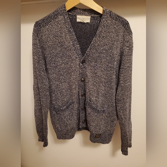 Vintage Denim & Supply Ralph Lauren linen / cotton button down knit cardigan. M. - Picture 1 of 12